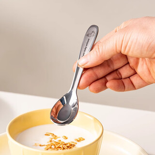 Onlycook316 stainless steel children's spoon, food spoon, rice spoon, soup spoon, tableware for children aged 3-6 years old