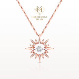 Chuansen 2025 new thirty degrees north latitude mayan sunflower 18k gold diamond high-quality necklace 520 gift mu444 sunflower necklace 37.5cm