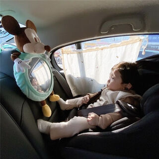 Safety seat observation mirror, in-car baby rearview mirror, reverse baby car mirror, children's reflective mirror, cognitive mirror. please peel off the film before using green mickey.