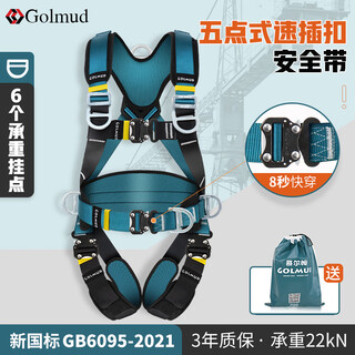 Gorm safety belt five-point full-body national standard safety rope for high-altitude work gd3699 separate safety belt