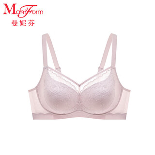 Manifin manifin wireless large cup bra thin women's big breast showing small underwear