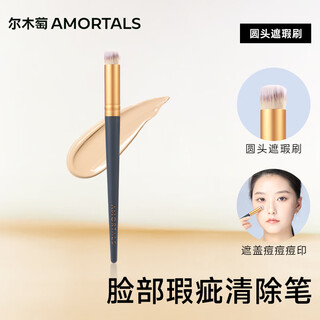 Amortals makeup brush details, beveled concealer brush, angled eyeliner brush, foundation brush, round head concealer brush, holiday gift