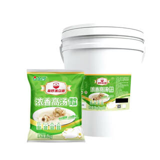 Jinluo pork bone broth rich flavor rich flavor 1kg concentrated bone broth soup malatang base seasoning whole box 1kg*18 bags