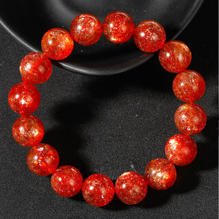 Chili natural orange gold sunstone bracelet golden sand cat's eye sunstone bracelet women's simple couple jewelry fashion live broadcast limited time offer/heritage grade golden sun 02 golden sun