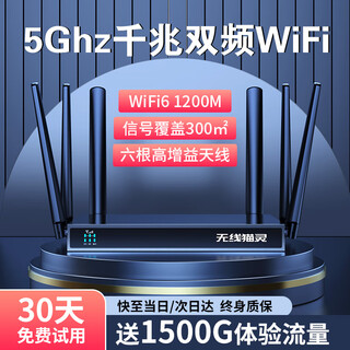 无线猫灵cpe无线路由器移动随身WiFi免插卡三网通双频WiFi6千兆端口家用手机笔记本电脑便携式宽带车载热点 CPE无线路由器随身wifi三网通4G 咨询客服领取1500g/7天体验流量