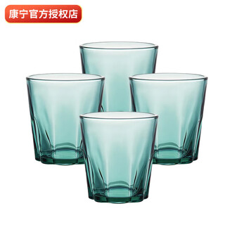 Corning 4-head heat-resistant glass water cup milk glass wine glass can be put into the microwave oven 4 water cups