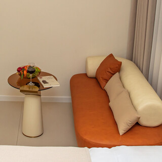 Elegant standard twin room in the courtyard (av membership + dream lily 0-pressure memory foam mattress + atour deep sleep memory foam pillow + husky small refrigerator)