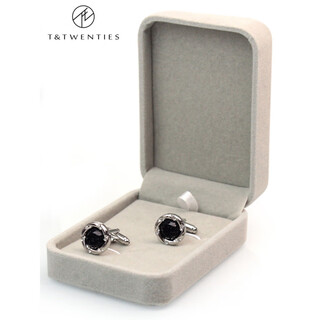 T&twenties stars and sea. deep starry sky stone french shirt cufflinks men's light luxury shirt sleeve nails cufflinks gift box k171_stars and sea. silver. 1 pair of cufflinks