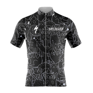 Lightning new cycling jersey road bike cycling jersey lightning black short sleeve l