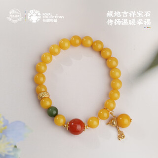 Potala palace beeswax southern red jasper bracelet 925 silver birth year transfer bead bracelet for men and women as a birthday gift for girlfriend