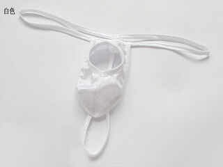 Men's sexy underwear pajamas thong t-pants sexy physiological penis underwear summer breathable white one size fits s-xxl