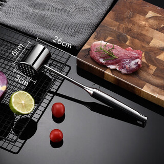 Miaopule Германия импортировала высококачественный молоток для разрыхления мяса, молоток для мяса из нержавеющей стали 316, молоток для мяса из нержавеющей стали 304, используемый для поглаживания стейка, молоток для мяса 304, 1 упаковка