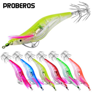 Matsumoto luya 6 color electronic shrimp 2.5# luminous luya bait e-commerce fishing gear boxed flash lure a set of 6 pcs