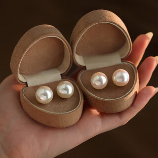 Juvia s925 silver pearl earrings for women, versatile for girlfriend, wife, marriage and engagement, practical valentine's day gift for best friend, 925 pearl earrings, 12mm, gift box, white