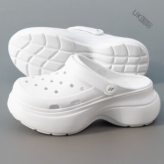 Skechers new summer women's shoes, sandals, beach shoes, soft-soled slippers, lightweight breathable wading shoes, clogs, white/main picture/foamies tai 35