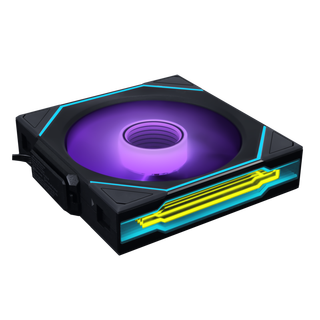 LIANLI联力积木风扇三代 无线版 INF120 Wireless 正叶 单支 黑色 /需搭配控制器