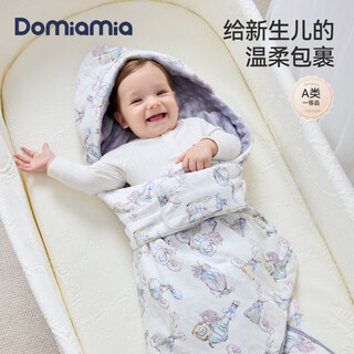 Domiamia baby blanket, newborn baby blanket, pure cotton beanie velvet delivery room swaddle quilt, thermal insulation and breathable autumn and winter feilaqinyu beanie velvet comfort model 12-18 85*85cm