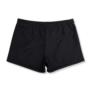 Vinoa swimming trunks for women, conservative boxer angle, anti-exposure, high-elastic three-point pants, women's bottoming, large size black swimming safety shorts, black m (100-120)