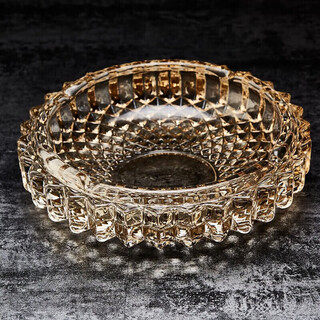 Green apple gift box glass ashtray grand luxury ashtray rich gold