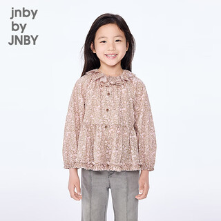 Jnby by jnby new jiangnan buyi children's shirt 25 autumn girls 1p7211860 906/pink gray 110cm