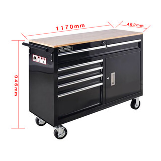 Ji litian maiha european and american new heavy-duty tool box workshop auto repair maintenance multi-function trolley 46-inch mobile workbench 1170*462*943-5 pumps