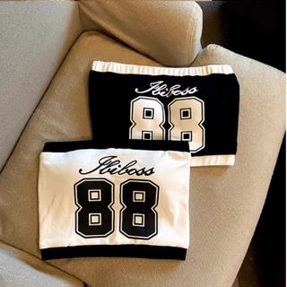 Kyodo jingmei duo sports tube top large size summer american sweet hot girl 300jin jin is equal to 0.5kg fat mm with chest pad to wear short 2 white l recommended 90-120