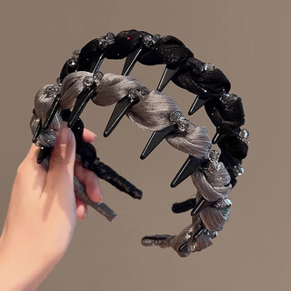 Idel's high-ceiling hairband for women, light luxury full diamond hairband, high-end, foreign, fashionable hairpin, special headband for face wash.