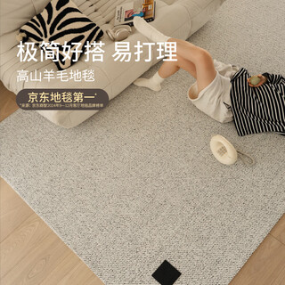 Saibos pearl island wool carpet living room high-end light luxury plain simple italian style 2 3xjdear jd co-branded