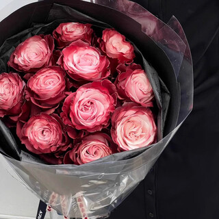 Ecuadorian imported black rose bouquet, intra-city delivery to flower shop, high-end flower express delivery, beijing, shanghai, guangzhou, 10 ecuadorian imported red wine rose bouquet