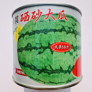 Khaki selenium sand large melon seeds oval flower skin seed lazy man watermelon seeds fusarium wilt resistance resistant to repeated cropping selenium sand large melon 70g canned