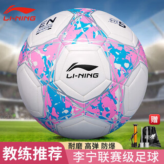 Li ning football no. 5 adult youth high school entrance examination standard world cup wear-resistant anti-slip tpu material competition training no. 5 ball