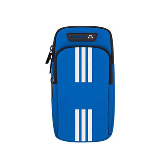 Vanreyin summer running mobile phone arm bag sports fitness wrist bag arm bag mobile phone bag multi-function blue