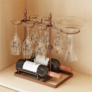 Yixin (yixin) red wine glass rack upside-down goblet rack red wine rack wine decanter red wine glass integrated storage rack square style multi-functional red wine glass rack wine rack (excluding cups, bottles, decanter)