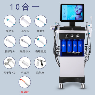 Haifei multifunctional show skin management comprehensive large bubble instrument facial cleansing blackhead hydration beauty salon special 10-in-1 large bubble skin management instrument