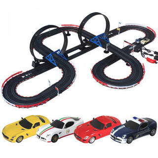 音速风暴玩具男孩轨道车儿童火车电动遥控汽车赛车同款一代TR-12 TR-12【含电动手柄+手摇手柄+4辆