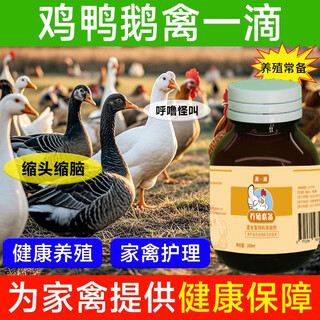 Chicken medicine poultry one drop chicken duck goose cold and diarrhea medicine poultry first aid tablets chicken medicine special effect anti-inflammatory asthma special 8 bottles to eliminate all poultry diseases