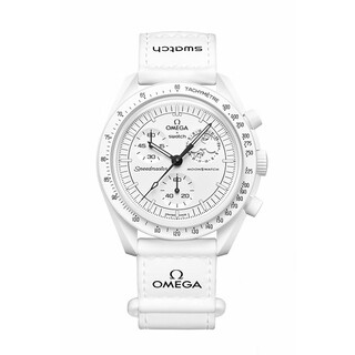 Swatch x omega joint snoopy moon phase dial swiss watch quartz movement white dial swiss watch 42mm