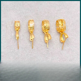 18k gold buckle pure jadeite gold pendant hetian jade au750 yellow l gold necklace sn9562 follow the store + favorite (installation)