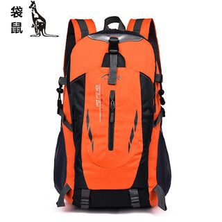Kangaroo (kangaroo) new fashionable casual lightweight european and american sports outdoor travel large-capacity backpack for men and women, orange