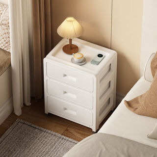 Anya bedside table small home bedroom simple storage cabinet drawer storage cabinet mini side table bedside cabinet