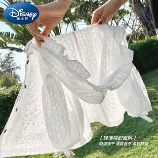 Disney children's sun protection clothing summer thin girls ice silk jacket girls older children 2025 new women's summer sun protection clothing white 150