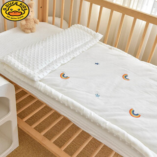 G.duckkids newborn baby bed mattress kindergarten baby small quilt children's mattress pad pure cotton washable nap mat rainbow 100*60cm