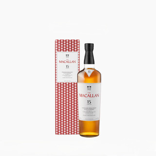 Macallan (macallan) official scotch single malt whiskey speyside edington imported wine 15-year-old double sherry barrel 700ml new packaging