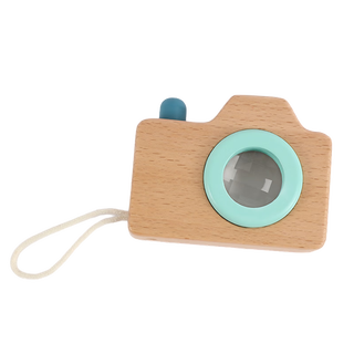 90% new figani children's kaleidoscope camera play house toy male and female baby birthday gift solid wood little girl toy