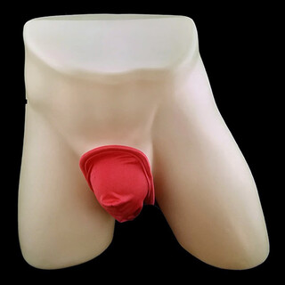 Men's c-shaped underwear european and american invisible thong underwear breathable and comfortable large size multi-color versatile sexy sexy c pants red one size fits all 100-180jin jin equals 0.5 kg