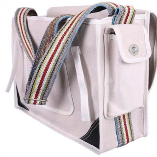 Laiji bricklayer woodworking site tool bag thickened new canvas bag construction extra thick hardware tool bag thickened wear-resistant white model extra large 50*35*20