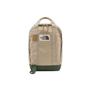The north face 14.5l tote pack lightweight and comfortable student backpack outdoor bag polyester khaki unisex khaki