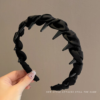 Zhuo keke high skull headband women's 2025 new daily wear face wash headband special hair band pressure hairpin hair binding headband black high skull small face