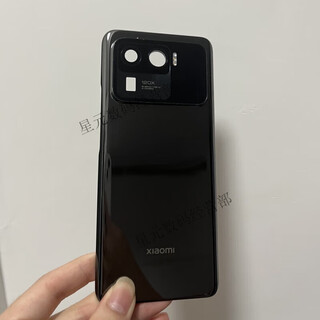 Suitable for xiaomi 11ultra ceramic back cover original disassembly xiaomi 11ultra back shell original secondary screen rear small screen xiaomi 11ultra back cover black 98 new with secondary screen