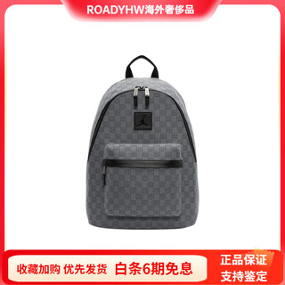 Jordan monogram printed sports backpack backpack for men and women same style couple model dark smoke gray dark smoke gray